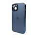 Чехол AG Glass Sapphire Frame MagSafe для iPhone 14 Sea Blue 666-02806 фото 1