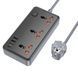 Мережевий подовжувач BOROFONE BAC3A Roy 3 position socket(PD20W/1C3A)(EU) Black 656-03203 фото 1