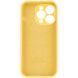Силиконовый чехол с закрытой камерой для iPhone 16 Pro Max Sunny Yellow 666-01332 фото 4