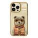 Чохол TPU+PC Nimmy 3D with Metal Buttons для iPhone 15 Pro Max Bear Khaki 656-02535 фото 1