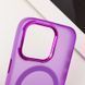 Чехол TPU+PC Lily with MagSafe для Apple iPhone 15 Pro (6.1") Purple 214-03581 фото 5