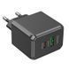 Мережевий зарядний пристрій HOCO CS14A Ocean PD20W+QC3.0 charger Black 6942007603898 фото 5