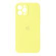 Силиконовый чехол с закрытой камерой для iPhone 12 Pro Max Yellow 208-00832 фото
