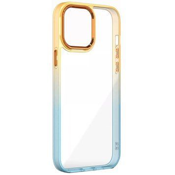 Чехол TPU+PC Fresh sip series для Xiaomi Redmi 9C Бирюзовый / Оранжевый 777-06654 фото
