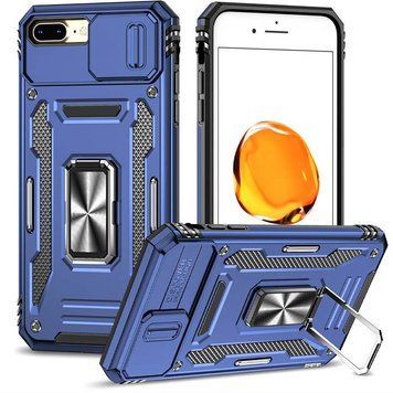 Ударостійкий чохол Camshield Army Ring для Apple iPhone 7 plus / 8 plus (5.5") Navy Blue 777-05038 фото