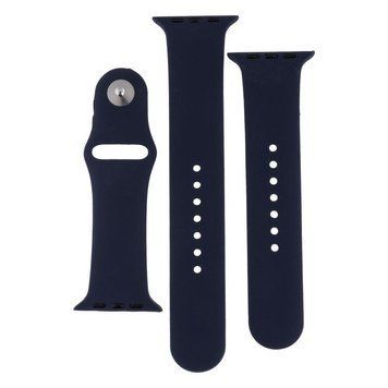 Ремінець для Apple Watch Band Silicone Two-Piece 42/44/45/49 mm Dark Blue 212-02165 фото