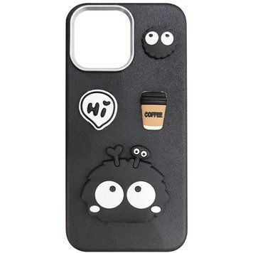 Чехол TPU Leather Toys для iPhone 16 Pro Max (6.9") Monster / Black 555-00780 фото