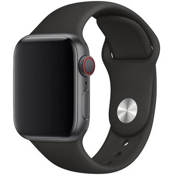 Силіконовий ремінець для Apple Watch 42/44/45/49 мм Black 212-00653 фото