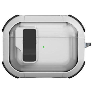 Футляр противоударный Locking Button для наушников Airpods Pro white 203-00424 фото