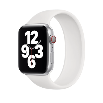 Силиконовый монобраслет для Apple Watch 42/44/45/49 mm 180 mm Белый 212-00325 фото