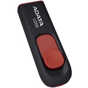Флеш-накопитель ADATA USB 2.0 C008 32Gb Black/Red AC008-32G-RKD фото