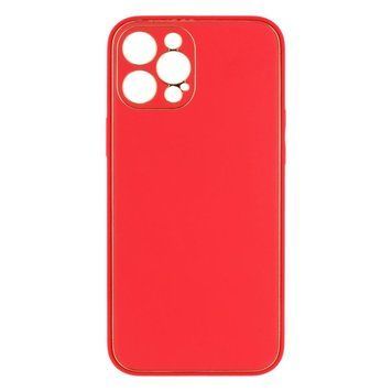 Чохол Leather Gold with Frame для iPhone 12 Pro Max Red 207-00359 фото