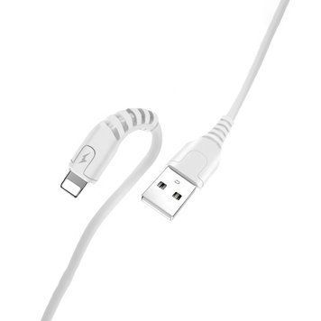 Кабель для заряджання та передачі даних WUW X166 USB to Lightning Білий 1 м 209-00118 фото