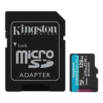 Карта памяти microSDXC (UHS-1 U3) Kingston Canvas Go! Plus 128Gb class 10 A2 V30 (R200MB/s) (adapter SD) SDCG4/128GB фото