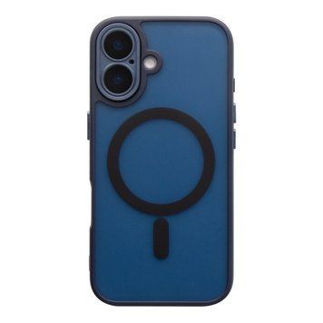 Чохол TPU+PC Magnetic Matte Camera Lens with Magsafe для Samsung Galaxy S25 Ultra 5G (S938) Dark Blue 757-00368 фото