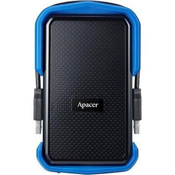 Внешний жесткий диск PHD External 2.5'' Apacer USB 3.1 AC631 2TB Black/Blue (color box) AP2TBAC631U-1 фото