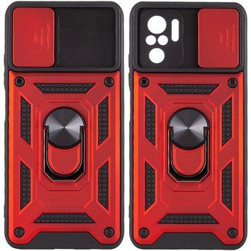 Ударопрочный чехол Camshield Serge Ring для Xiaomi Redmi Note 10 / Note 10s / Poco M5s Red 777-04659 фото