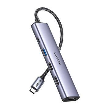USB-хаб UGREEN CM478 USB-C To HDMI+1xUSB3.0 A+2xUSB2.0 A+PD Power Converter UGR-15495 фото