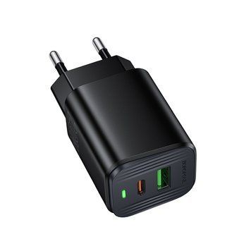 Мережевий зарядний пристрій BOROFONE BAS83A Star PD20W+QC3.0 charger (EU) Black 6941991126765 фото
