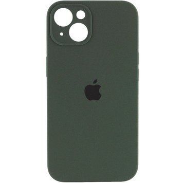 Чехол Silicone Case Full Size with Frame для iPhone 15 Plus Dark Green 208-05060 фото