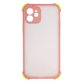 Силиконовый чехол TOTU Armor with Frame для iPhone 12 Розовый 208-01008 фото