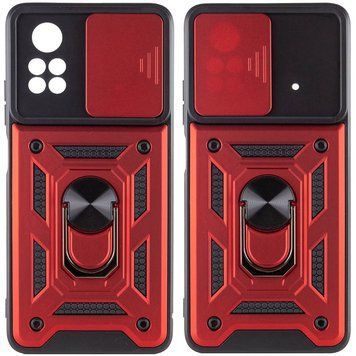 Ударостійкий чохол Camshield Serge Ring для Xiaomi Poco X4 Pro 5G Red 777-04624 фото