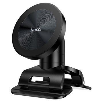 Автодержатель для телефона HOCO H97 Eminent Ring Magnetic Car holder(center console) Black 6942007673020 фото
