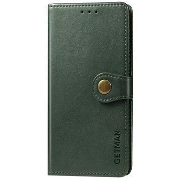 Шкіряний чохол-книжка GETMAN Gallant (PU) для Xiaomi Redmi 9 Green 777-06554 фото