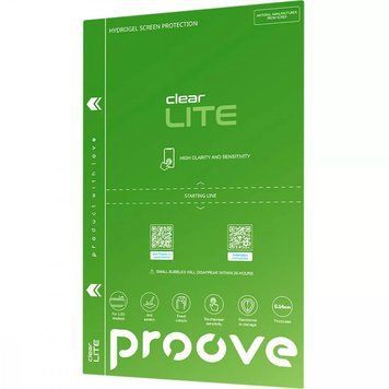 Захисна гідрогелева плівка Proove Hydrogel Screen Protection LITE (clear) для iPhone 16 Pro 904-14591 фото