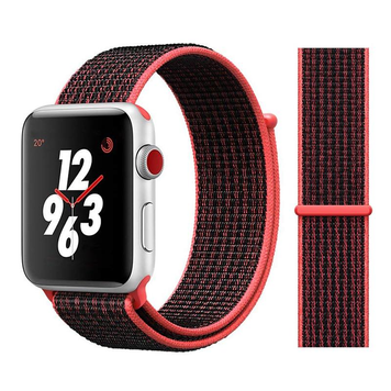 Нейлоновый ремешок для Apple Watch 38/40/41 mm Red Black 212-00084 фото