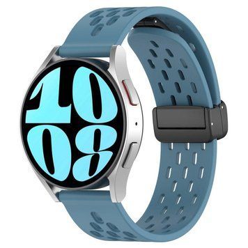 Ремешок Универс 20mm Silicone With Magnetic для Samsung/Amazfit/Huawei Ligth Blue 212-02718 фото