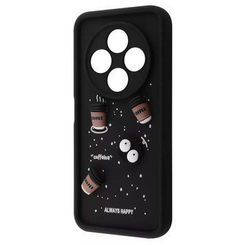 Чехол Pretty Things Case для Xiaomi Redmi 14C 4G/Poco C75 Black/Coffee 777-02042 фото