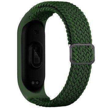 Ремінець для Xiaomi Mi Band 3/4/5/6/7 Elastic Adjustment Green 212-02468 фото