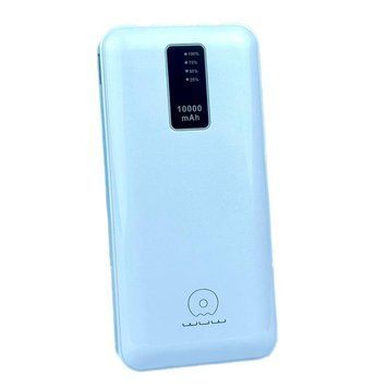Портативный аккумулятор WUW Y135 10000mAh USB, Micro USB, Type-C, Lightning Белый 216-00110 фото