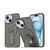 Чехол для смартфона Magnetic Stand для iPhone 15 Grey 666-01901 фото