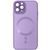 Чохол TPU+Glass Sapphire Midnight with MagSafe для Apple iPhone 12 Pro (6.1") Lilac 656-08621 фото