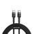 Кабель Baseus Cafule PD2.0 60W flash charging USB Type-C-Type-C (20V 3A)1M Grey+Black CATKLF-GG1 фото