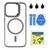 Чохол TPU+PC+Metal Stand Case with MagSafe and Camera Lenses для iPhone 14 Pro Grey 214-03678 фото