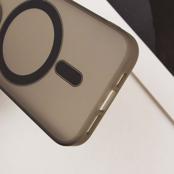 Чохол TPU+PC Lily with MagSafe для Apple iPhone 12 Pro Max (6.7") Dark Gray 214-03632 фото