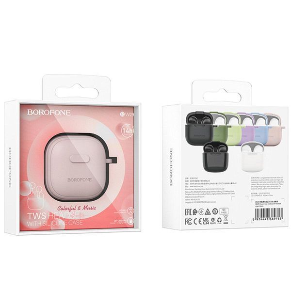 Бездротові навушники BOROFONE BW29 Charm true wireless BT headset Pink Sugar 656-01599 фото
