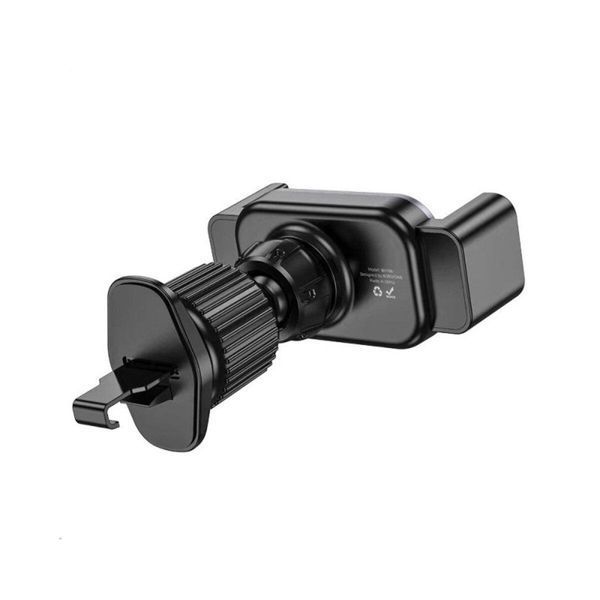 Тримач для мобільного BOROFONE BH106 Ascend pull clip car holder(air outlet) Black Metal Gray 656-00444 фото