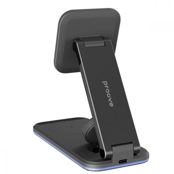 Беспроводное зарядное устройство Proove Energy Fold 3 in 1 black 656-02613 фото