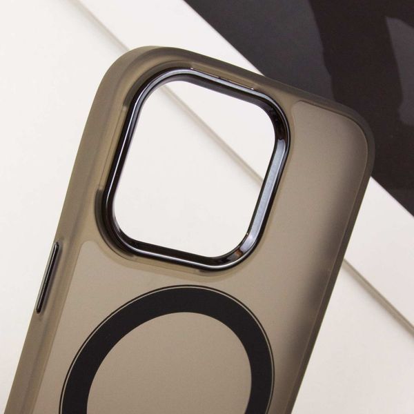 Чохол TPU+PC Lily with MagSafe для Apple iPhone 12 Pro Max (6.7") Dark Gray 214-03632 фото
