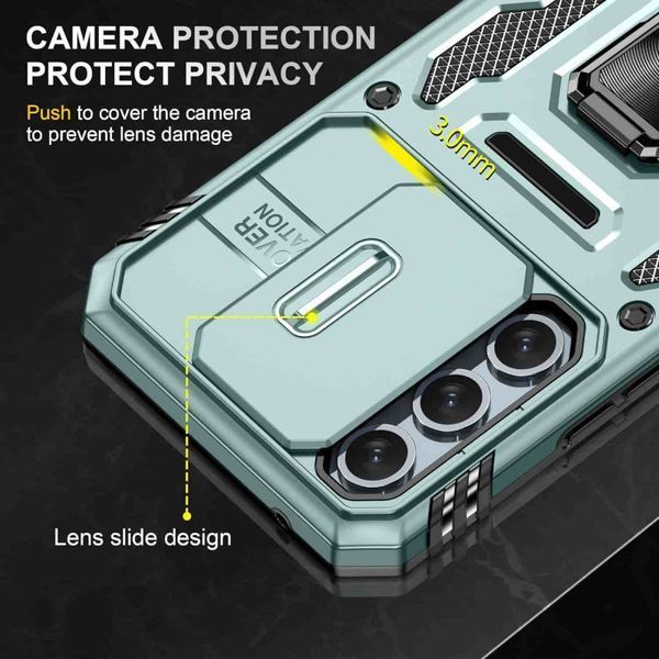 Ударопрочный чехол Camshield Army Ring для Samsung Galaxy A54 5G Light Green 777-05088 фото