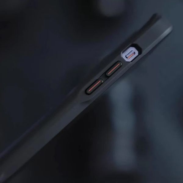 TPU+PC чохол Metal Buttons with MagSafe Carbon Ring для Apple iPhone 14 Pro Max (6.7") Black 777-08079 фото