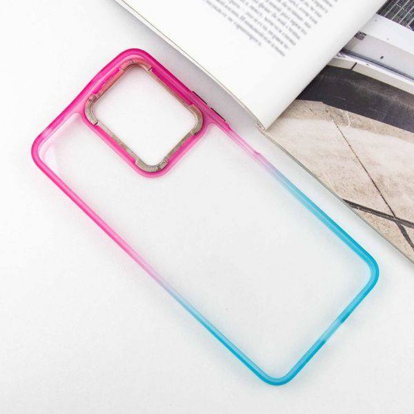 Чохол TPU+PC Fresh sip series для Xiaomi Redmi Note 12 4G Бірюзовий / Рожевий 777-06604 фото