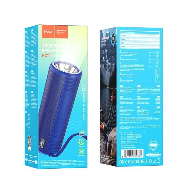 Портативна колонка HOCO HC11 Bora sports BT speaker, 5W*2, Blue 6931474762085 фото