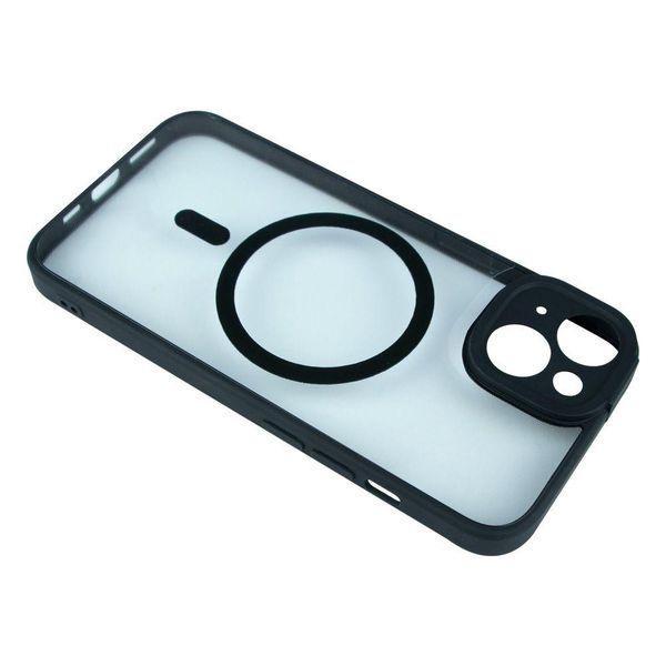 Чехол Baseus Frame Series Magnetic Case+Glass 0.22mm для iPhone 14 Black 757-00218 фото