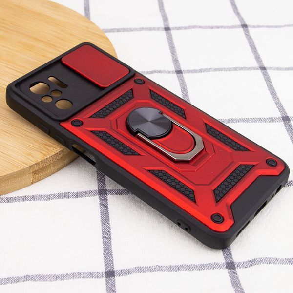 Ударостійкий чохол Camshield Serge Ring для Xiaomi Redmi Note 10 / Note 10s / Poco M5s Red 777-04659 фото
