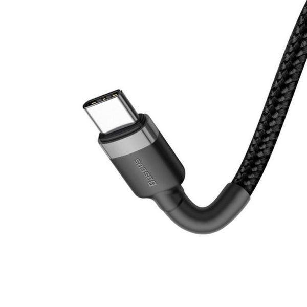 Кабель Baseus Cafule PD2.0 60W flash charging USB Type-C-Type-C (20V 3A)1M Grey+Black CATKLF-GG1 фото